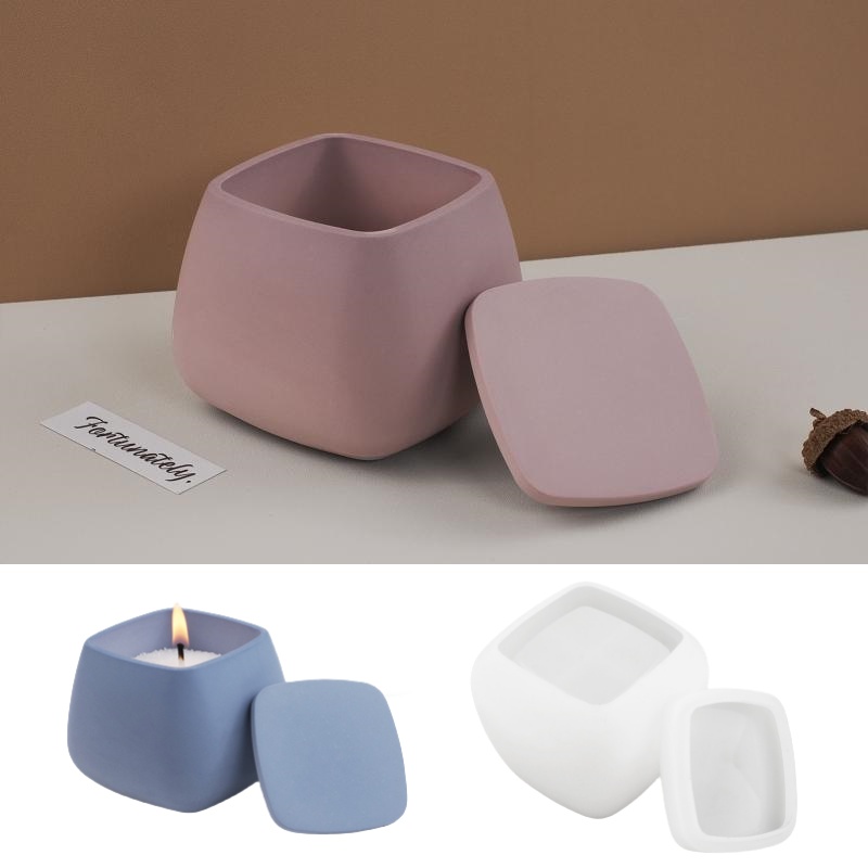Candle Making Supplies Kit - 1 conjunto caixa de armazenamento quadrado