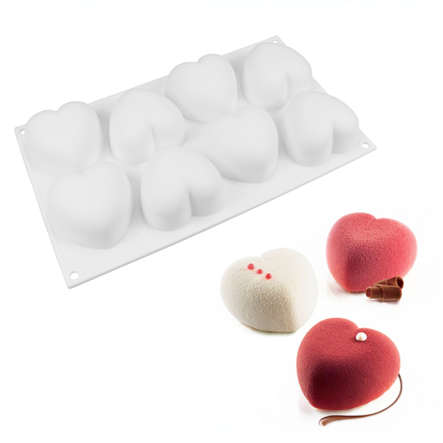 Candle Supplies Kit - Amor coração silicone sabão molde artesanal