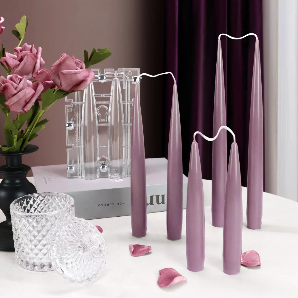 Candle Making Supplies Kit - Coluna de ponta dupla vela acrílico