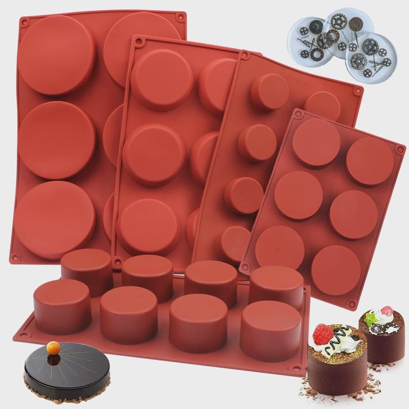 Candle Making Supplies Kit - Molde de Silicone Redondo para Sabonete