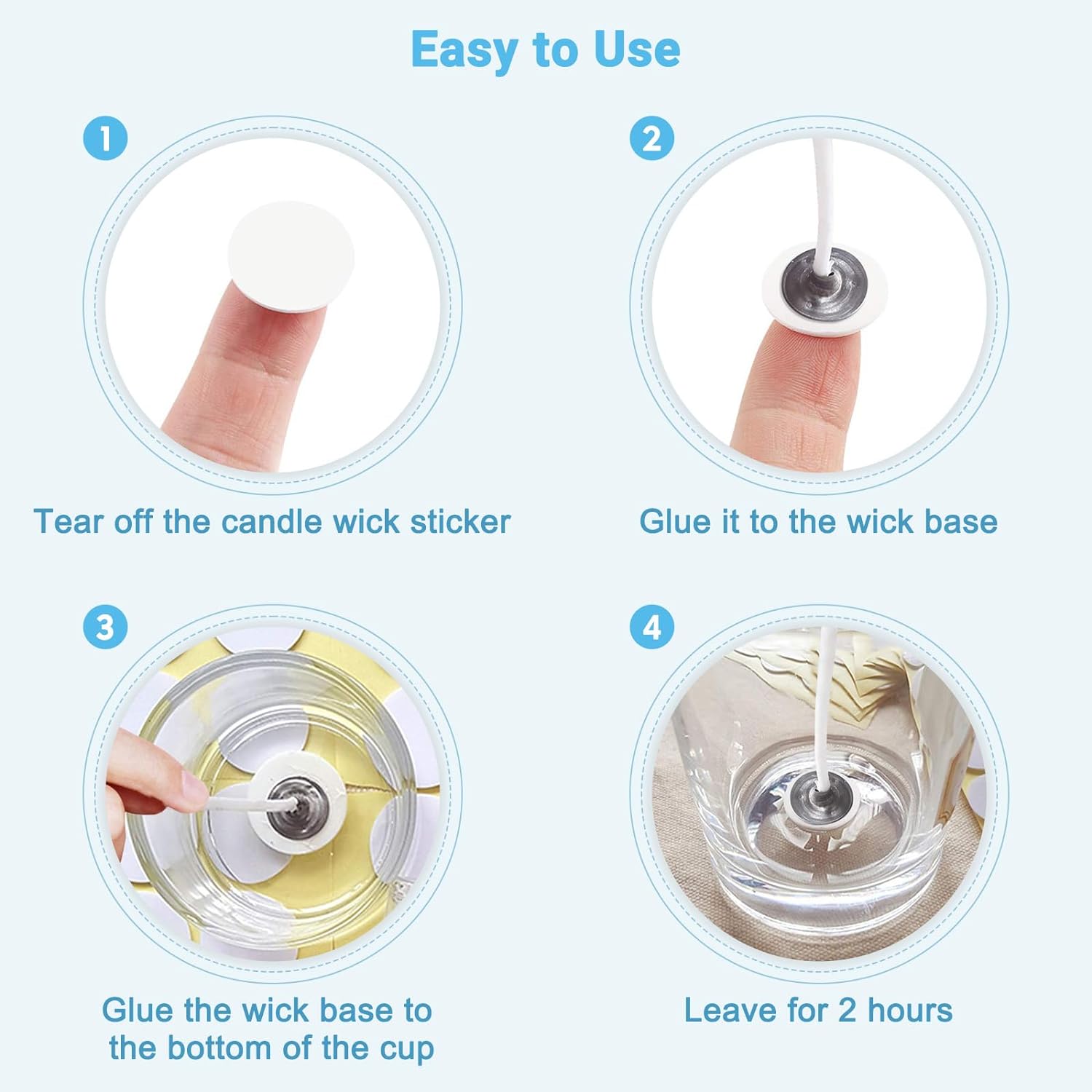 400 peças/100 peças adesivos d - Candle Supplies Kit avaliação e preço