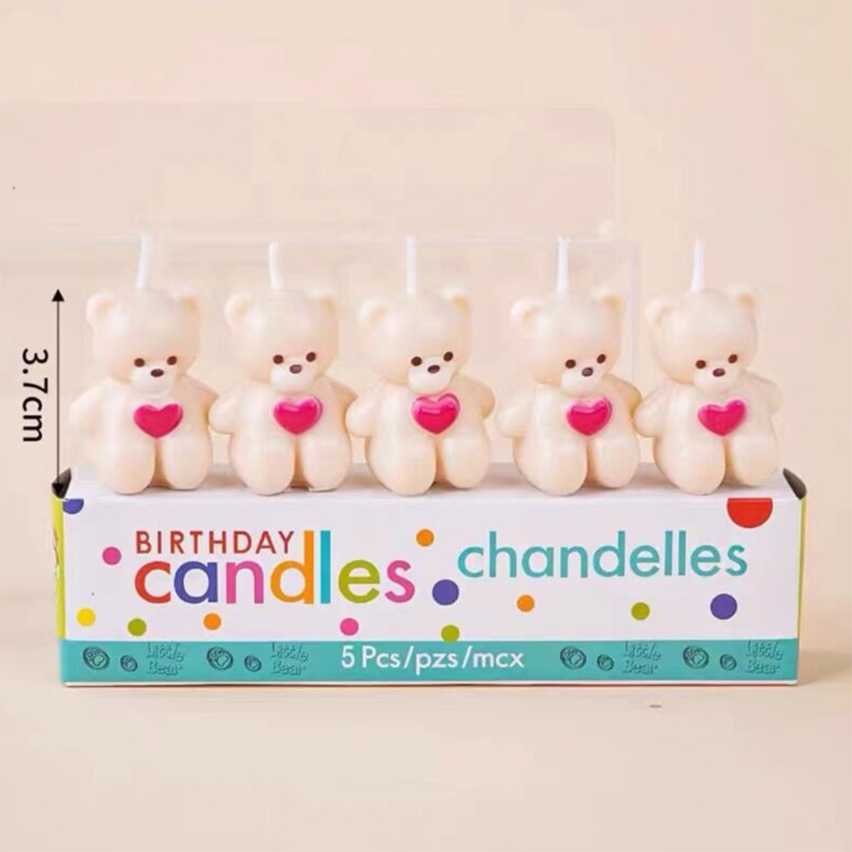 Cartoon Hug Bear Candle Set, C - Candle Supplies Kit avaliação e preço