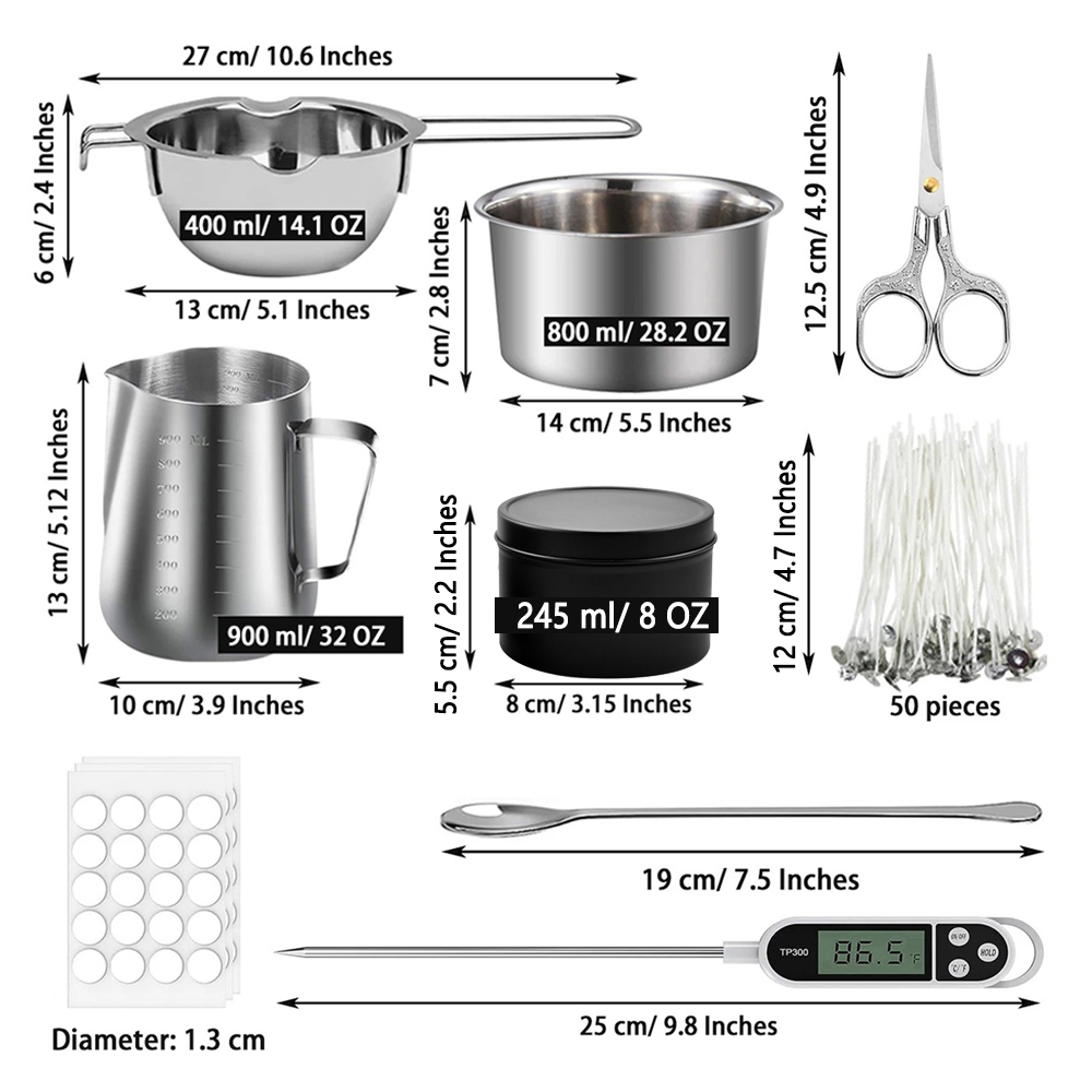 Glintmos Kit de fabricação de  - Candle Making Supplies Kit avaliação e preço
