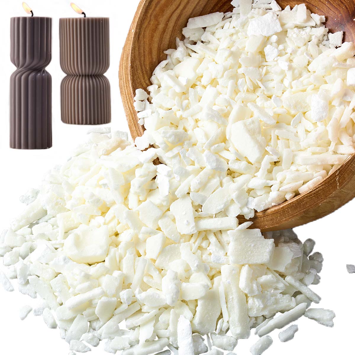 1 libras de cera de soja branc - Candle Making Supplies Kit avaliação e preço