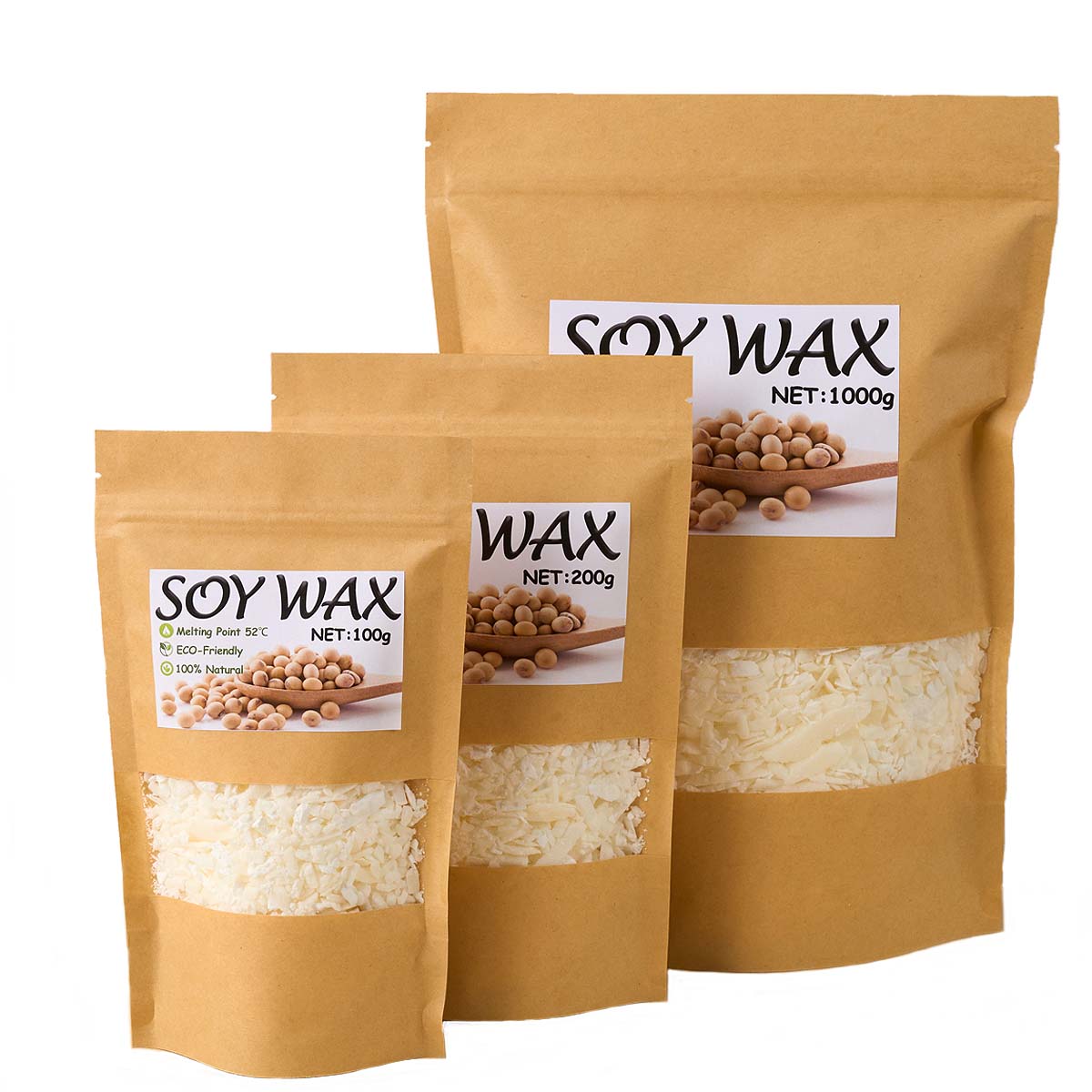 1 libras de cera de soja branc - Candle Making Supplies Kit avaliação e preço