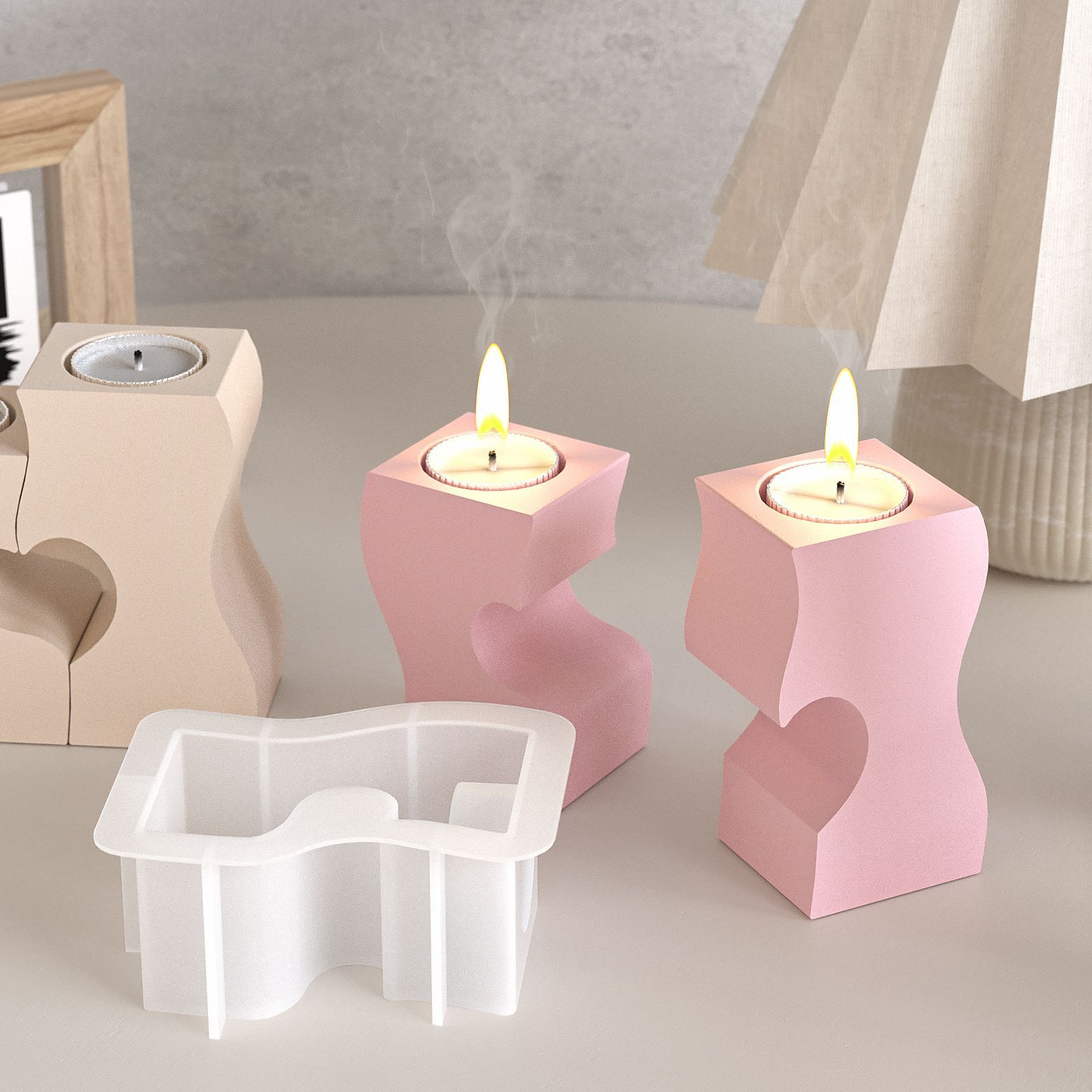 S coração castiçal moldes de s - Candle Making Supplies Kit avaliação e preço
