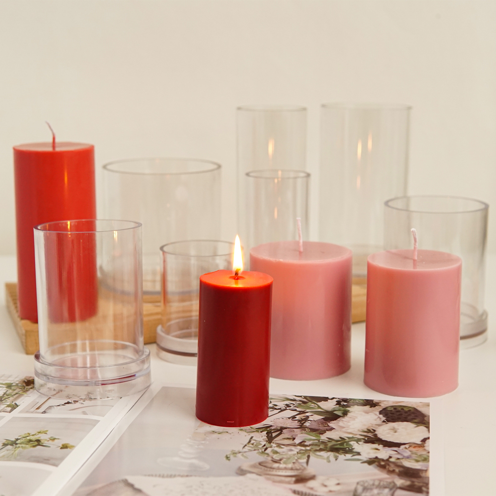 Vários moldes de vela cilíndri - Candle Supplies Kit avaliação e preço