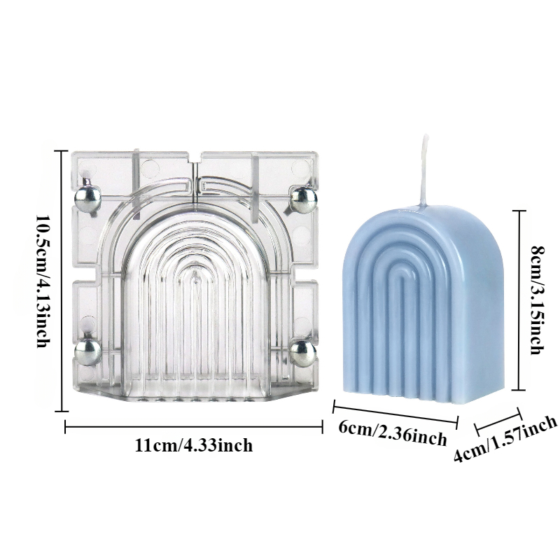 Molde de vela arco listrado di - Candle Supplies Kit avaliação e preço