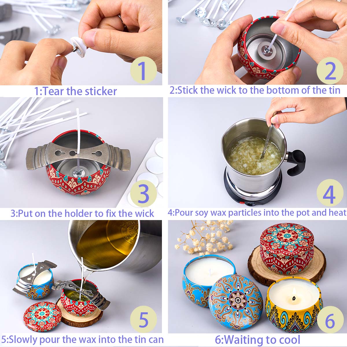 Kit de Ferramentas para Fazer  - Candle Supplies Kit avaliação e preço